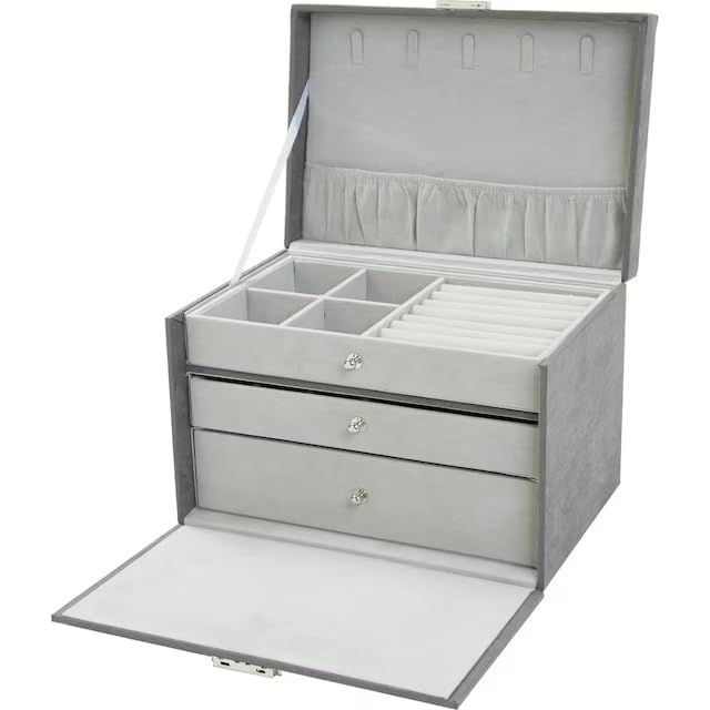 Amazon｜ニトリ 腕時計 アクセサリーケース リュバン 3段 グレー